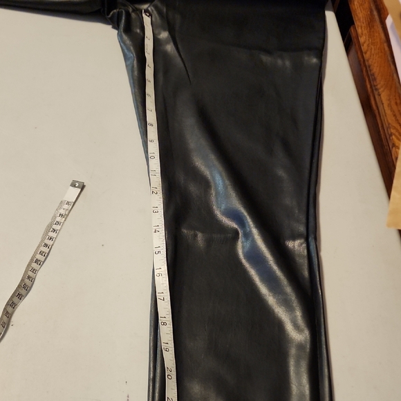 INC International Concepts Black Faux Leather Pants - Picture 5 of 6